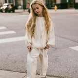Wool Cable Knit- Cream