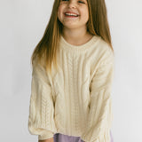 Wool Cable Knit- Cream