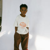 Check Pants- Brown & Orange