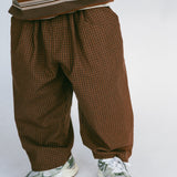 Check Pants- Brown & Orange