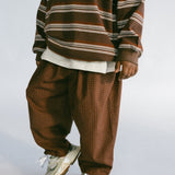 Check Pants- Brown & Orange