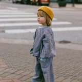 Everyday Stripe Pants- Blue