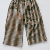 Everyday Stripe Pants- Brown