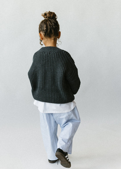 Chunky Knit- Charcoal