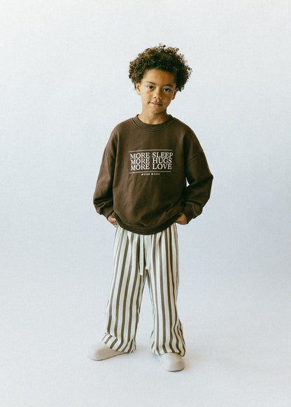 More More Crewneck- Brown