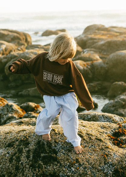 More More Crewneck- Brown