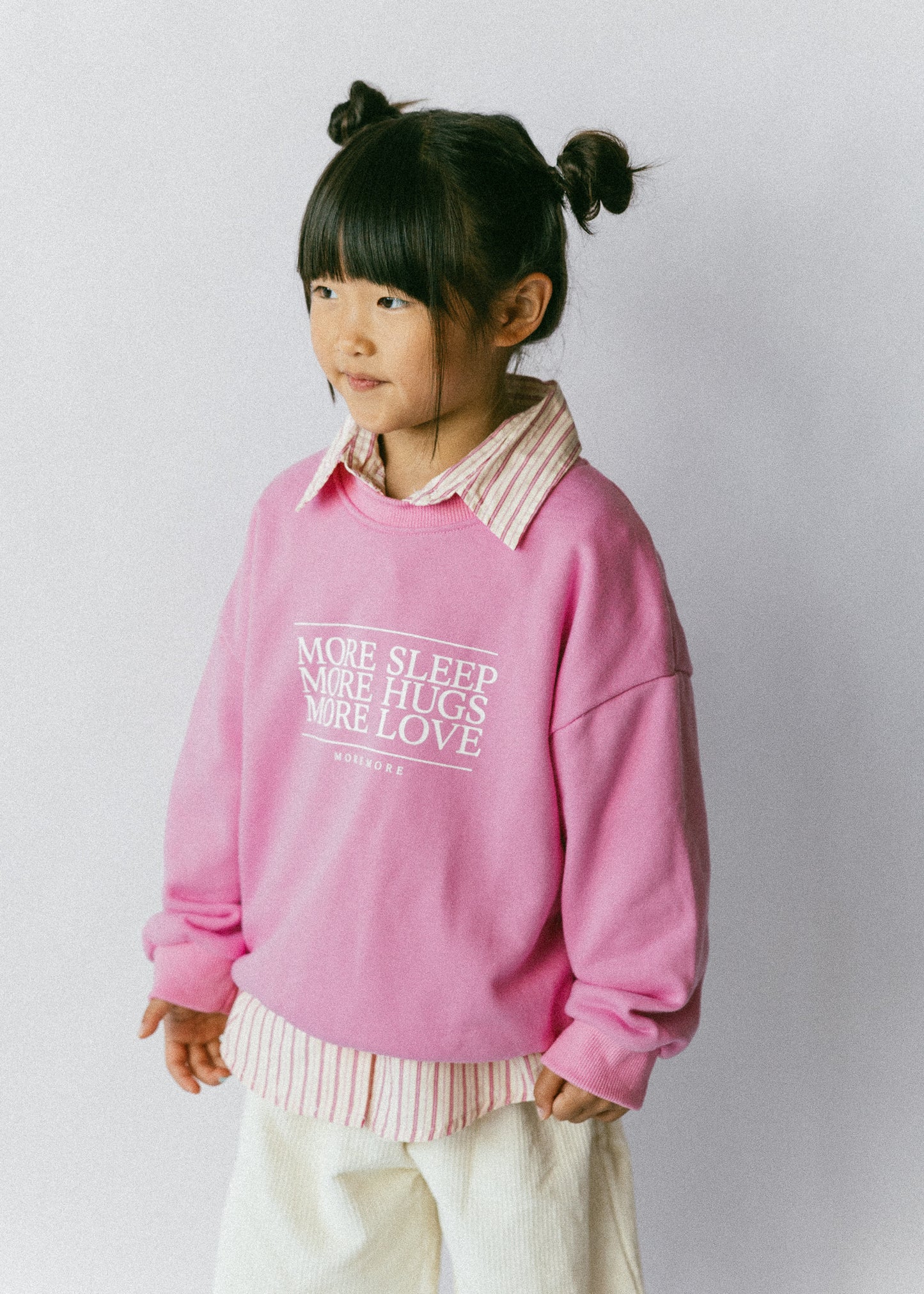 More More Crewneck- Pink