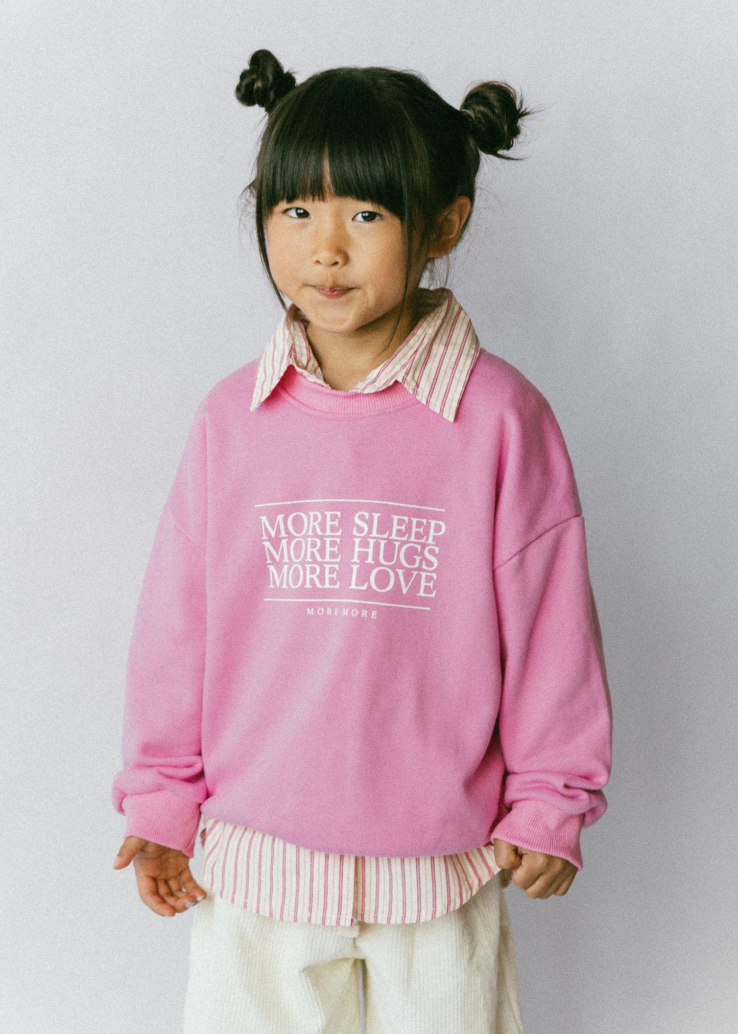 More More Crewneck- Pink