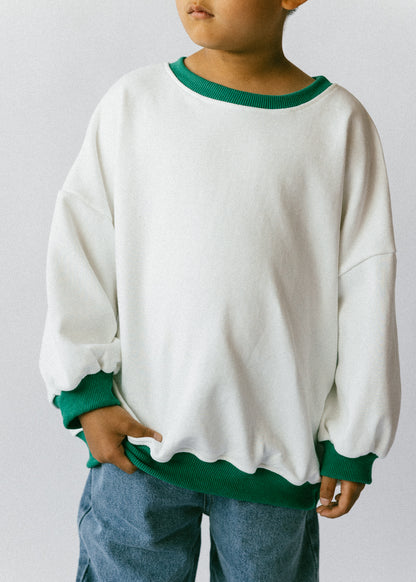 Ringer Sweater- Green