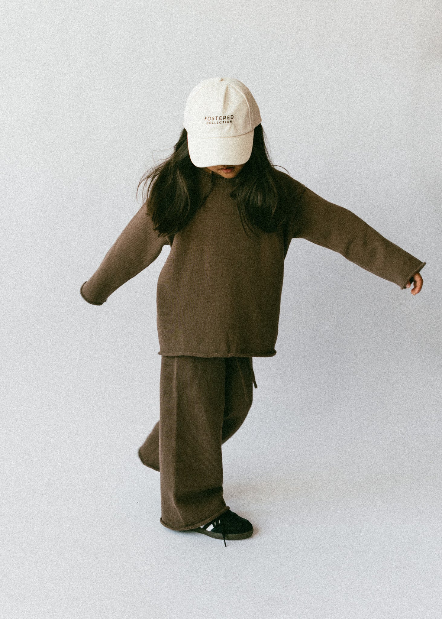 Knitted Cotton Pants Brown