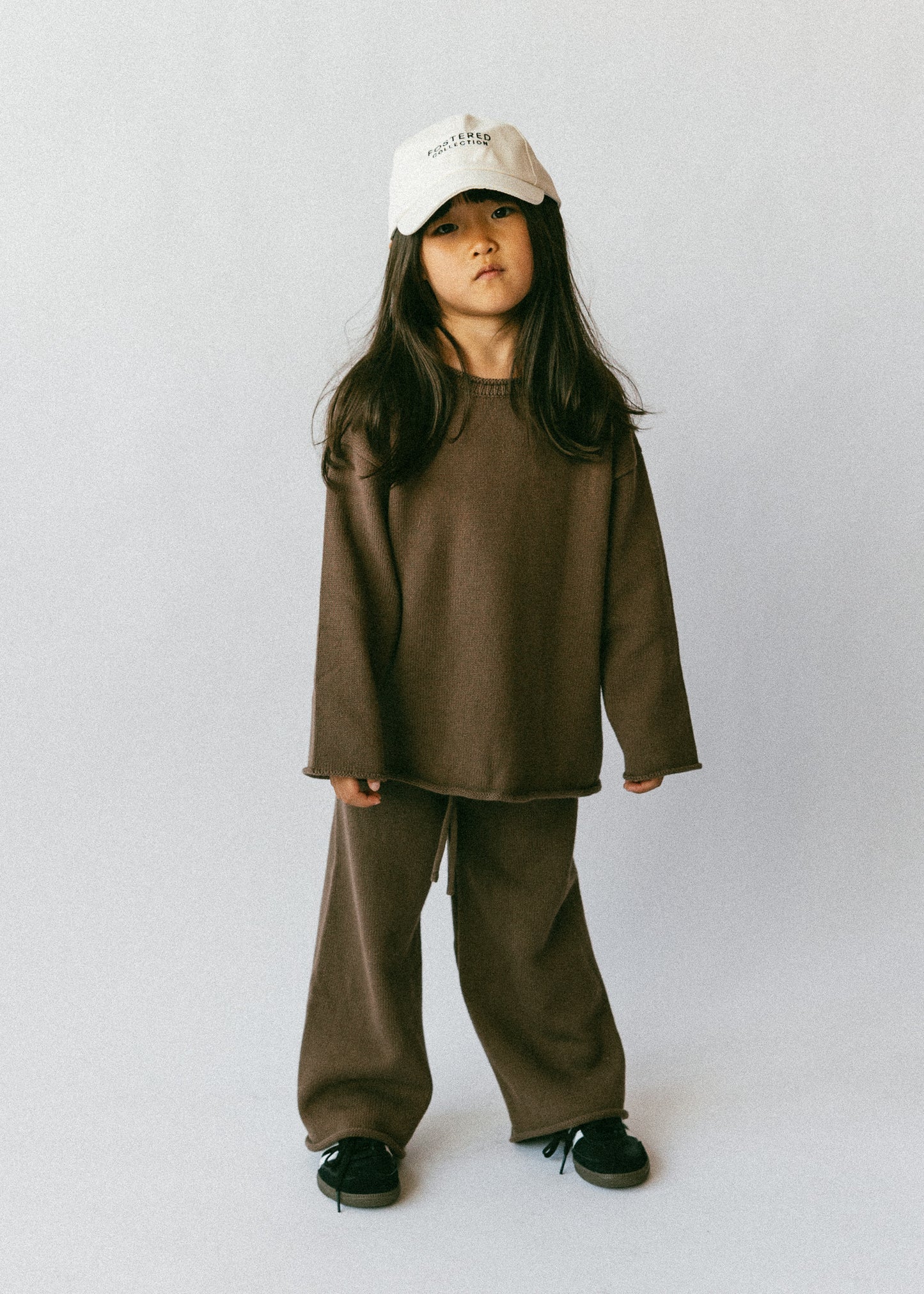 Knitted Cotton Set- Brown