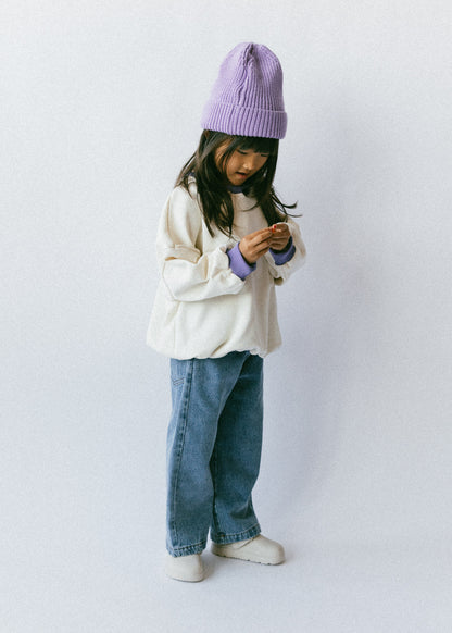 Ringer Sweater- Purple