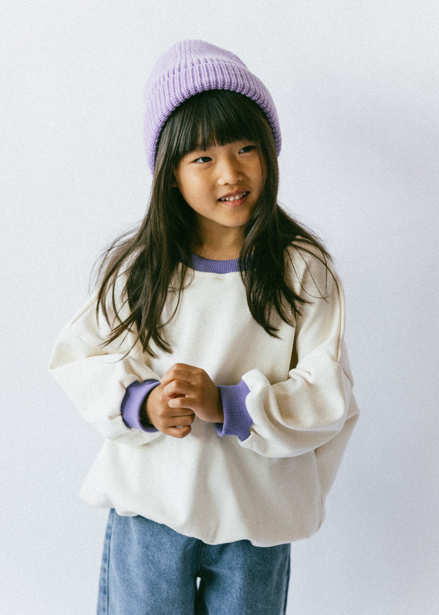 Ringer Sweater- Purple