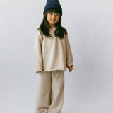 Knitted Cotton Pants Wheat