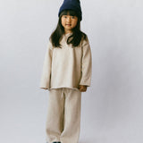 Knitted Cotton Pants Wheat