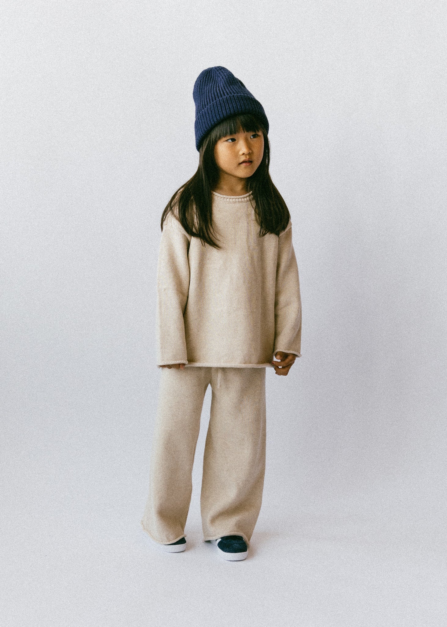 Knitted Cotton Pants Wheat