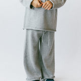 Knitted Cotton Pants Gray