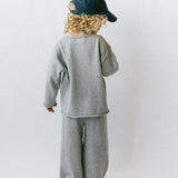 Knitted Cotton Pants Gray