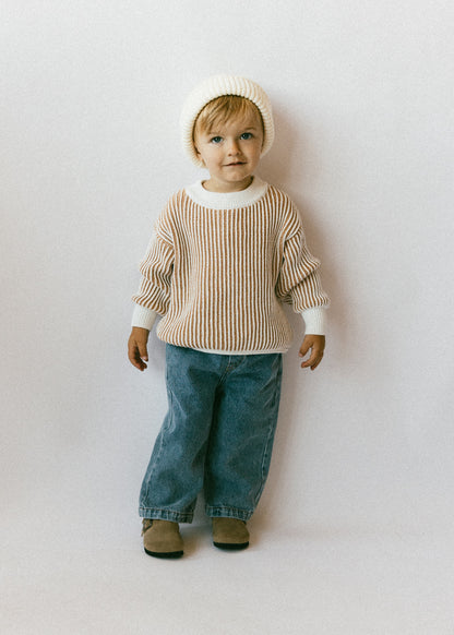 Fitted Knit- Fawn