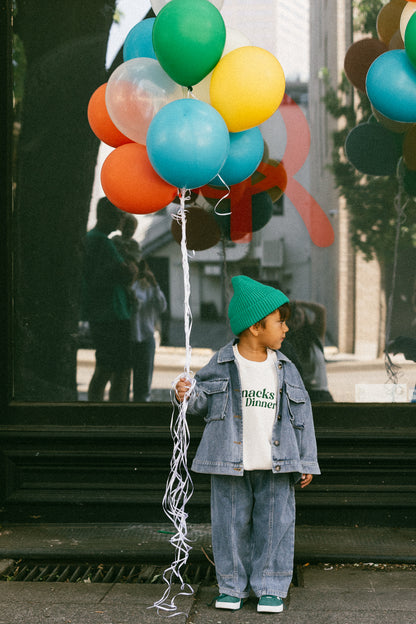 Denim Cargo Pants- Vintage Blue