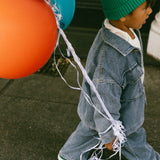 Denim Cargo Jacket- Vintage Blue