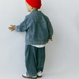 Denim Cargo Pants- Vintage Blue