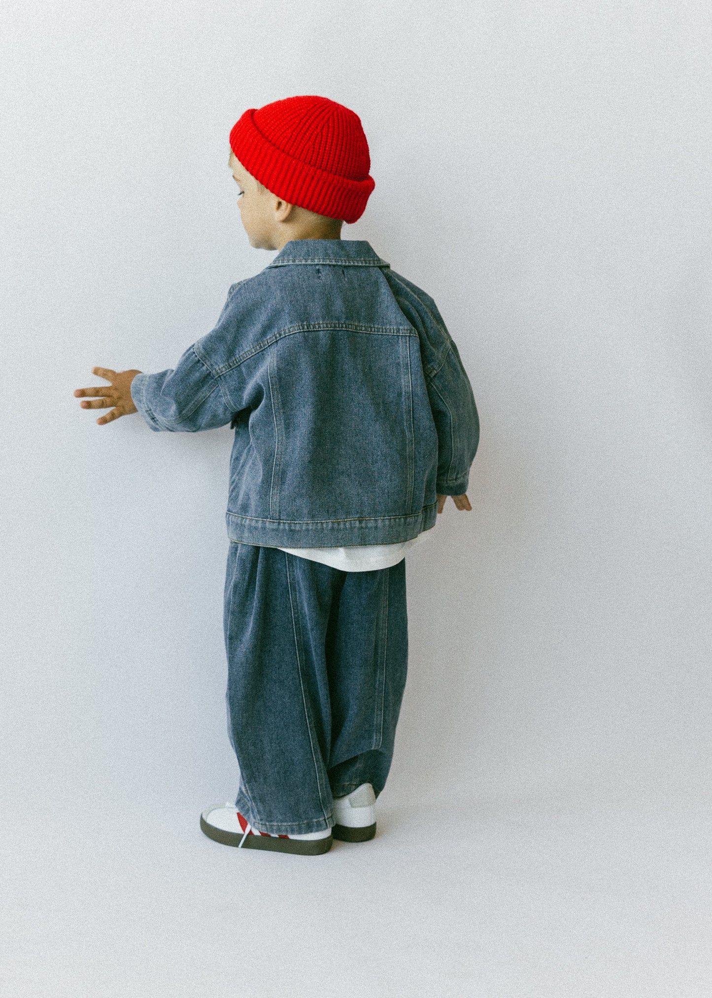 Denim Cargo Pants- Vintage Blue