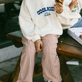 Stripe Pants- Red & Cream