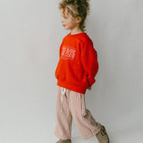Stripe Pants- Red & Cream