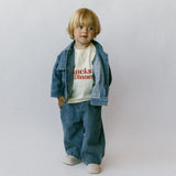 Denim Cargo Pants- True Blue