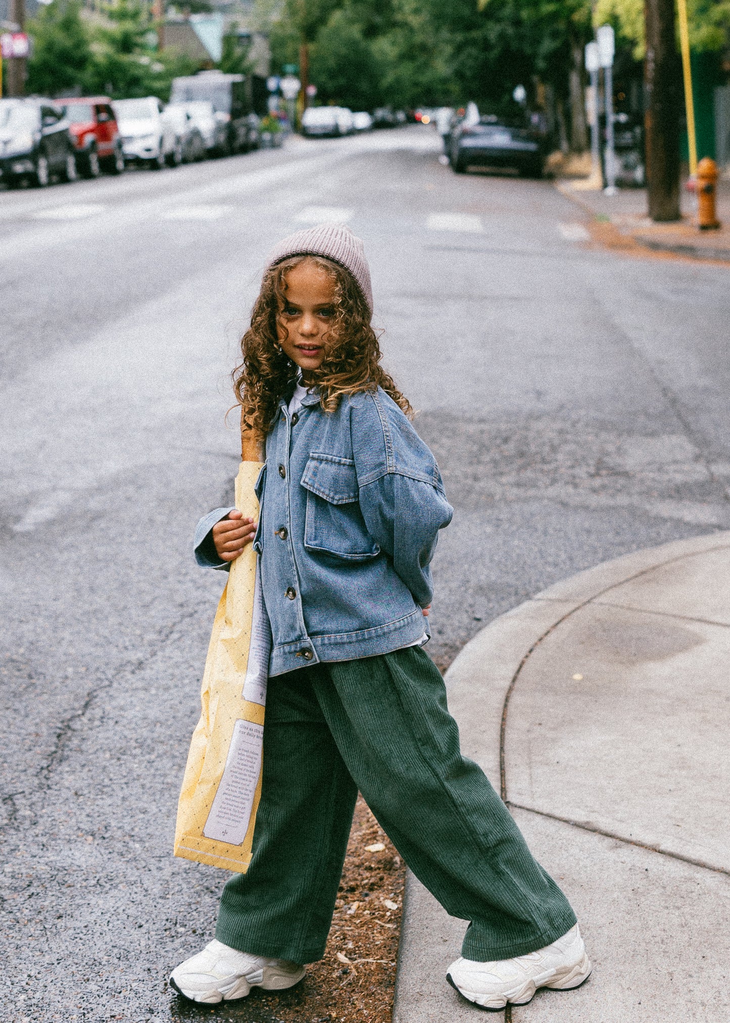 Denim Cargo Jacket- Vintage Blue