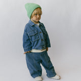 Denim Cargo Pants- True Blue