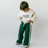 Graphic Crewneck- Snacks For Dinner- Green
