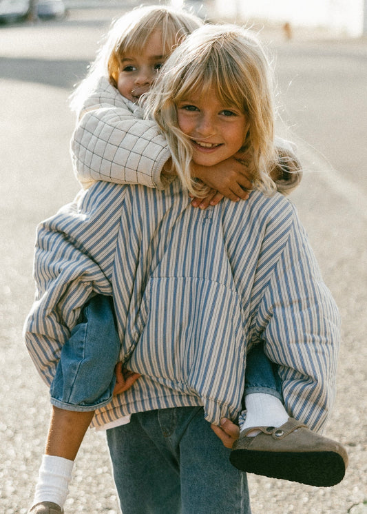 Half Zip Pullover- Striped