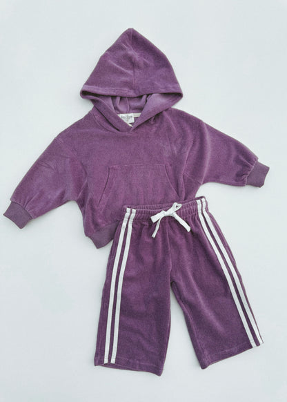 Terry Hoodie- Mulberry