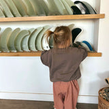 Check Pants- Tan & Red