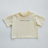 Boxy Graphic Tee- Ordinary Days- Cream