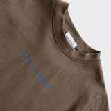 Boxy Graphic Tee- Slow Days- Brown