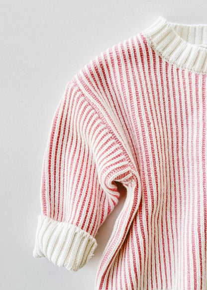 Striped Knit- Pink