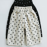 Retro Twill Pants- Polka Dot- Ivory