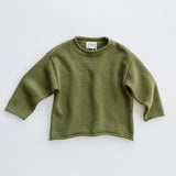 Knitted Cotton Top- Olive