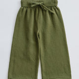 Knitted Cotton Pants- Olive
