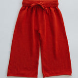 Knitted Cotton Pants- Red