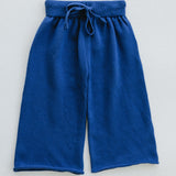 Knitted Cotton Pants- Blue