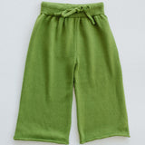 Knitted Cotton Pants- Pea Green