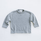 Knitted Cotton Top- Gray