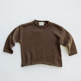 Knitted Cotton Top- Brown