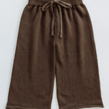Knitted Cotton Pants- Brown