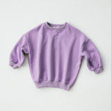Graphic Crewneck- Flowers- Lilac