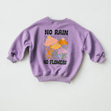 Graphic Crewneck- Flowers- Lilac